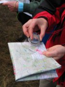 compass map hands